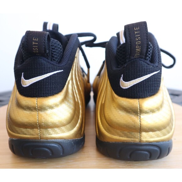 Nike Air Foamposite Pro 624041-701 Metallic Gold Black Men's Size 9.5 Sneakers - Picture 6 of 14